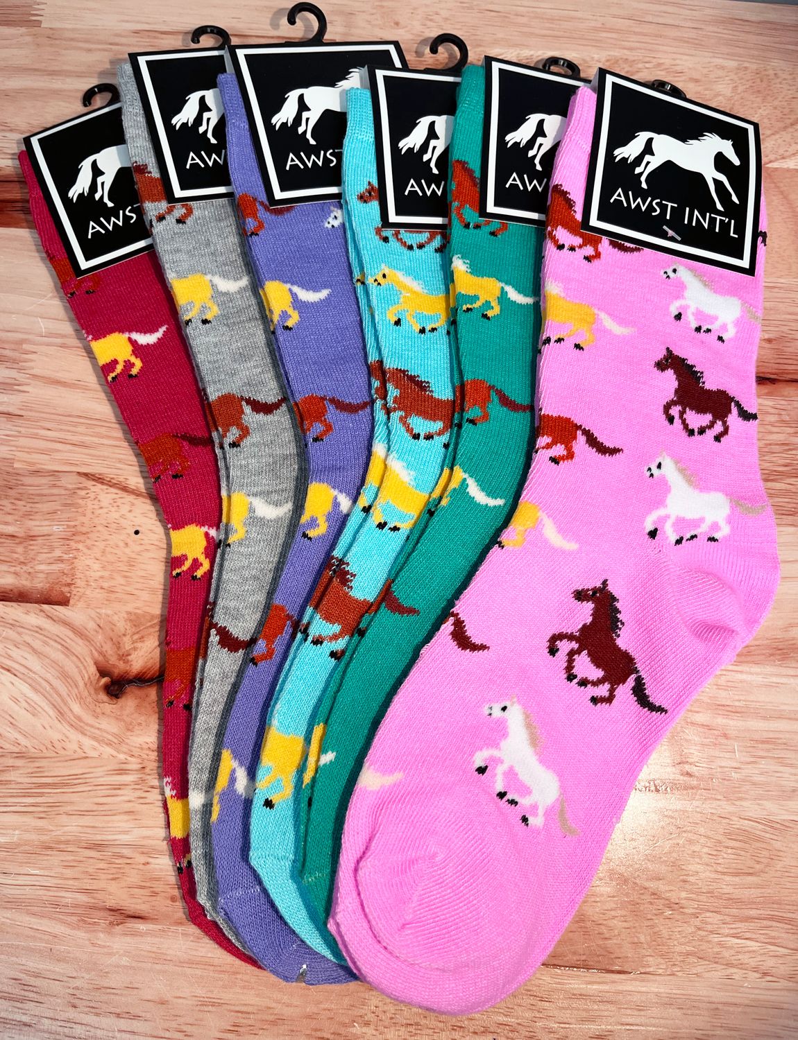 Socks - Prancing Horses 6PK