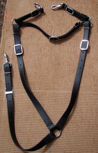 Beta Breastcollar-BLK-SB-1 Beta Breastcollar-BLK-SB-1" Wide