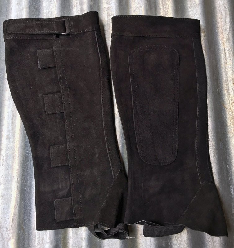Half Chaps - Easy On Suede Black/SM