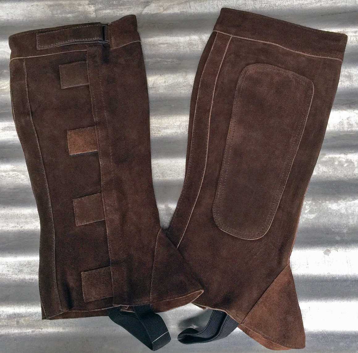 Half Chaps - Easy On Suede Brown/SM