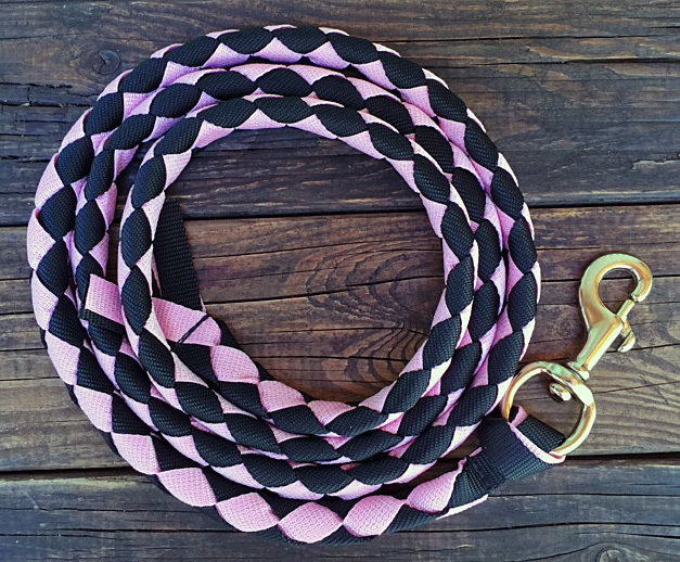 Lead Rope - Braided BLK/PK