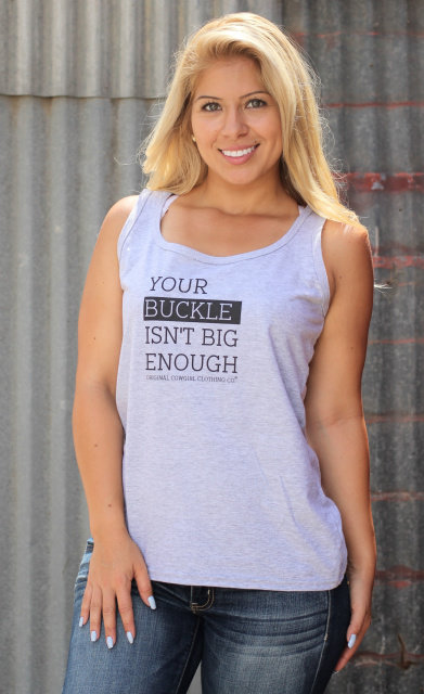 Tank - Your Buckle Isn't Big Enough-Grey XL Tank - Your Buckle Isn't Big Enough-Grey XL