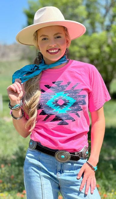 Shirt - Short Sleeve Ashley Aztec