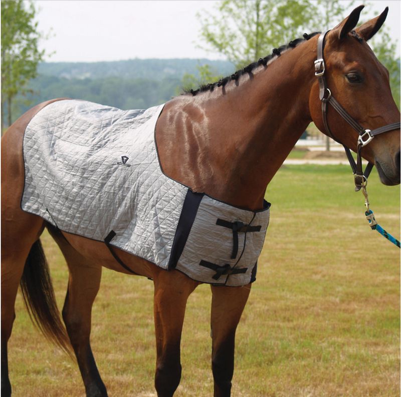 Evaporative Cooling Horse Blanket Silver-SM/MED