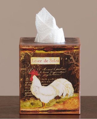 Tissue Box Cover - Rooster