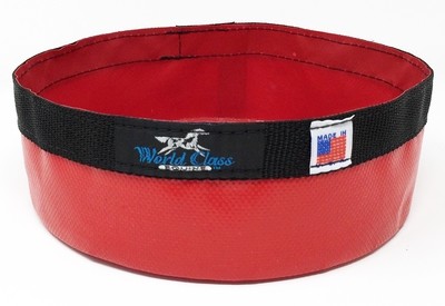 Dog Dish/Water - 2 qt. Collapsible Red