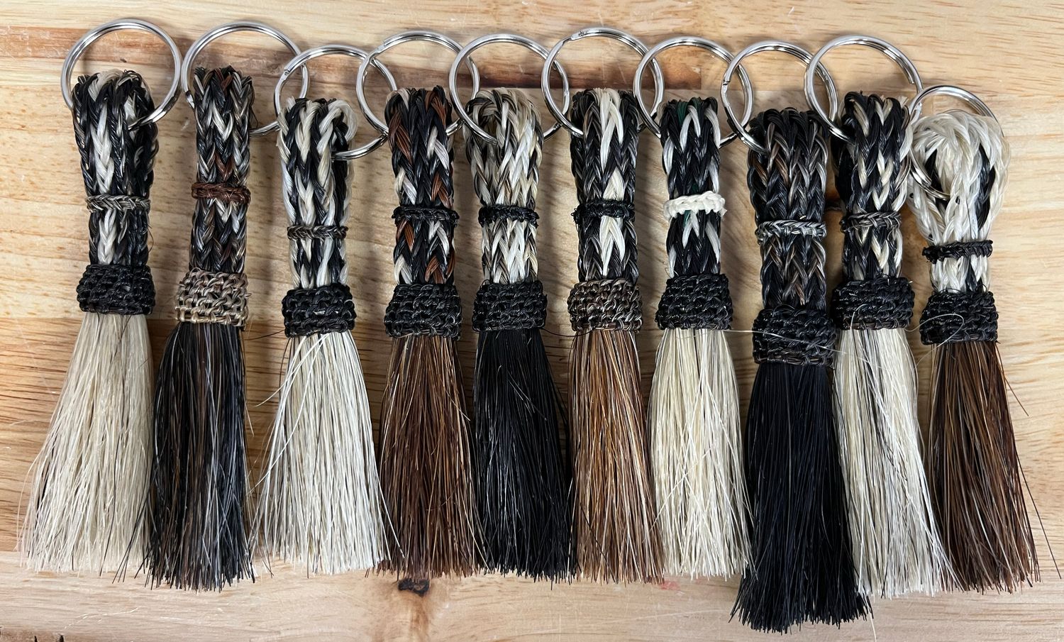 Keychain - Horsehair-Short/Natural