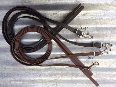 Beta Split Reins 7'-BRN-SB-3/4