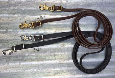 Beta Single Loop Trail Rein 9'-BLK-SB-5/8