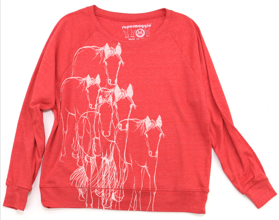Shirt - Long Sleeve Pullover - Tomato