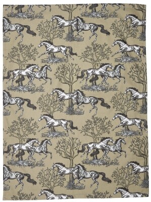 Kitchen Towel - Horse Themed Beige