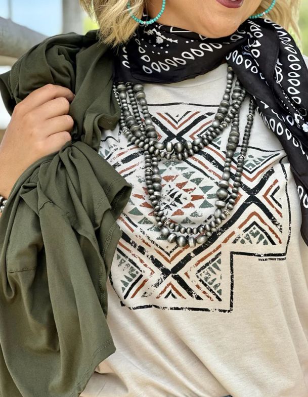 Shirt - Short Sleeve Aztec Heather Dust