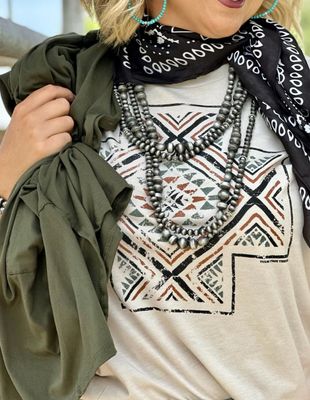 Shirt - Short Sleeve Aztec Heather Dust