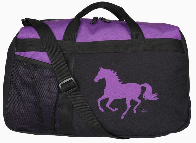 Duffle Bag - Purple w/Black