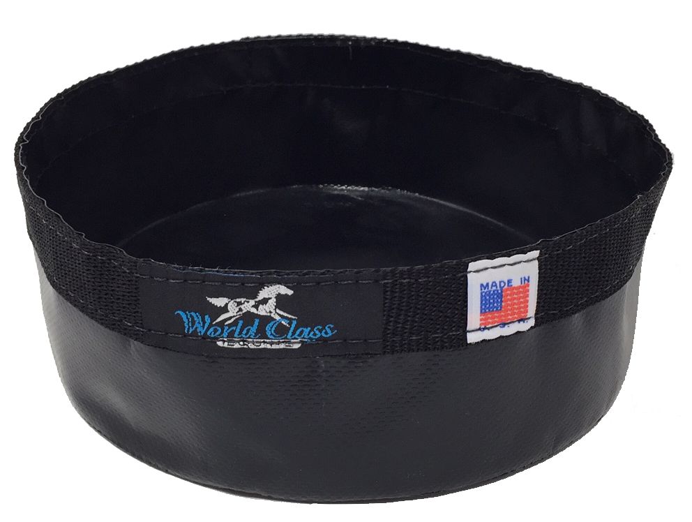 Dog Dish/Water - 2 qt. Collapsible Black
