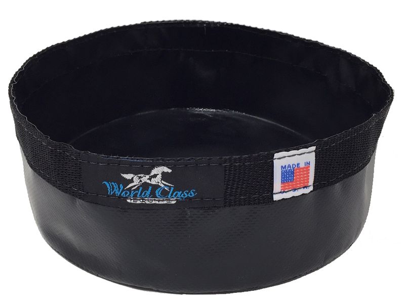 Dog Dish/Water - 2 qt. Collapsible Black