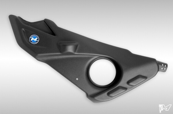 Coppia fianchetti colore nero DX/SX BMW R1200GS senza ESA