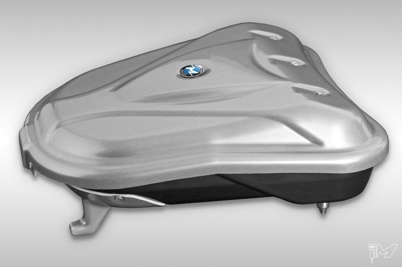 Sportbox box sportivo rigido BMW R1200GS colore acciaio spazzolato