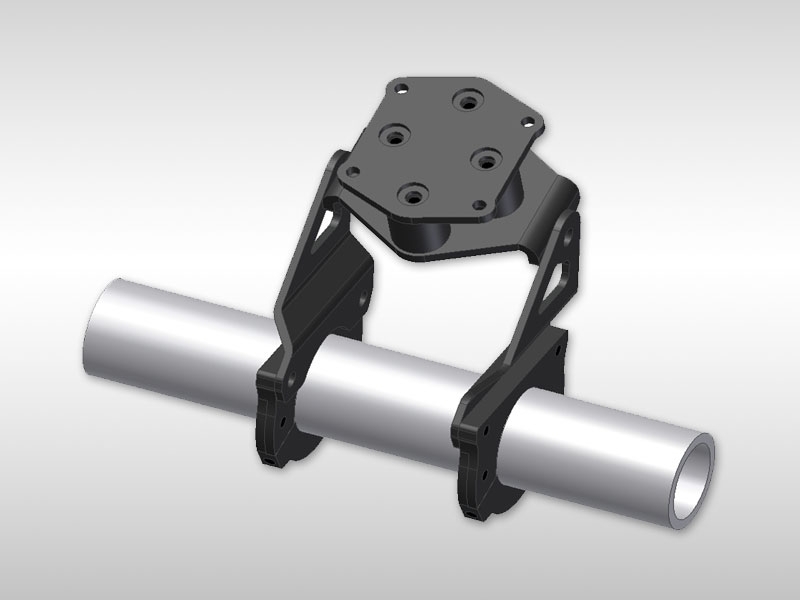 ​Kit supporto GPS BMW R1200GS con montaggio a manubrio e sistema antivibrante