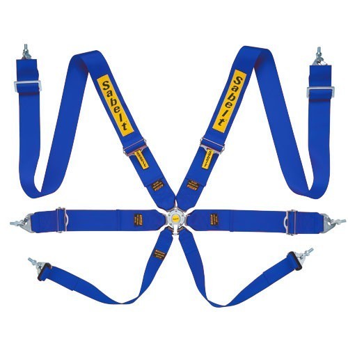 Harnais Sabelt Steel Series 6 points Bleu