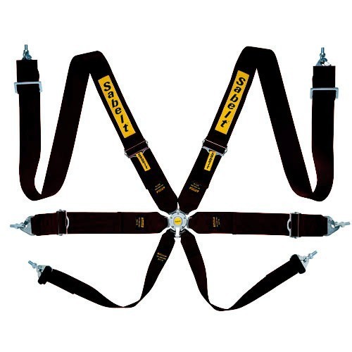 Harnais Sabelt Steel Series 6 points noir