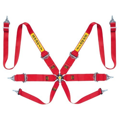 Harnais Sabelt Silver 6 points Rouge