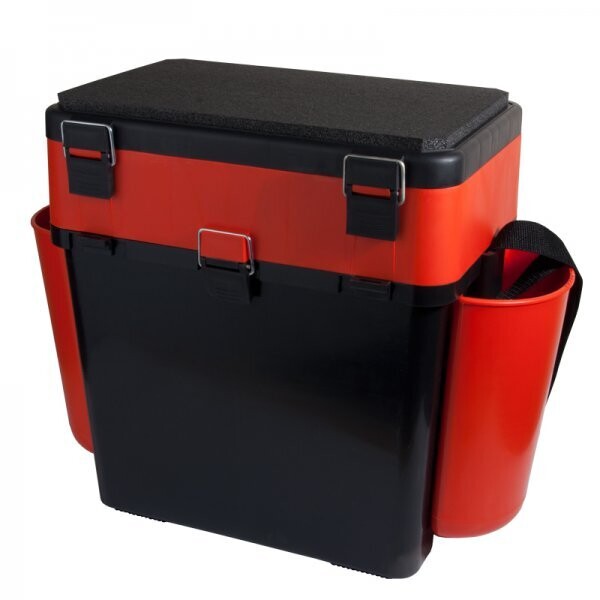 Žvejo dėžė FISHBOX 19L. oranžinė.Dvi sekcijos.