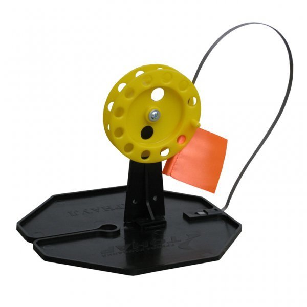 Vėliavėlė lydekoms Ø185mm. Bugnelis Ø 85mm.PARUOŠTA LYDEKŲ ŽŪKLEI.