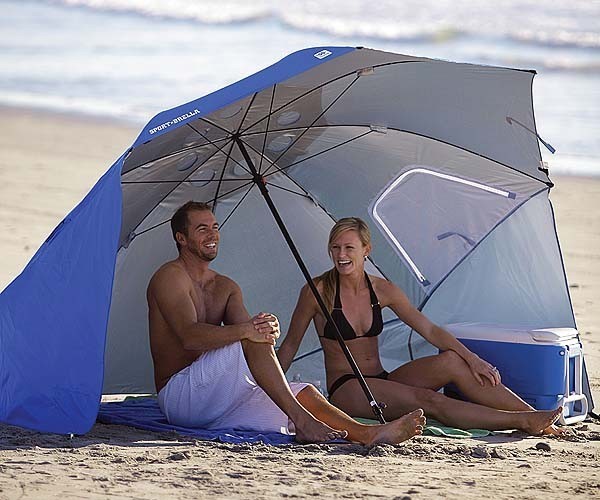 Mėlynos spalvos skėtis-pavėsinė SPORT-BRELLA Mėlynos spalvos skėtis-pavėsinė SPORT-BRELLA