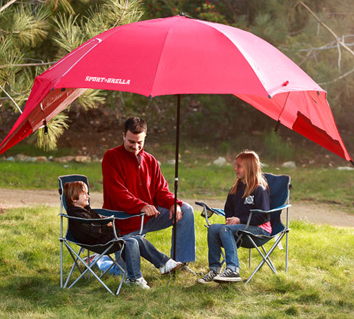 Raudonos spalvos skėtis-pavėsinė SPORT-BRELLA Raudonos spalvos skėtis-pavėsinė SPORT-BRELLA