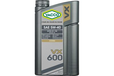 Sintetinė alyva YACCO 5W-40 vx600