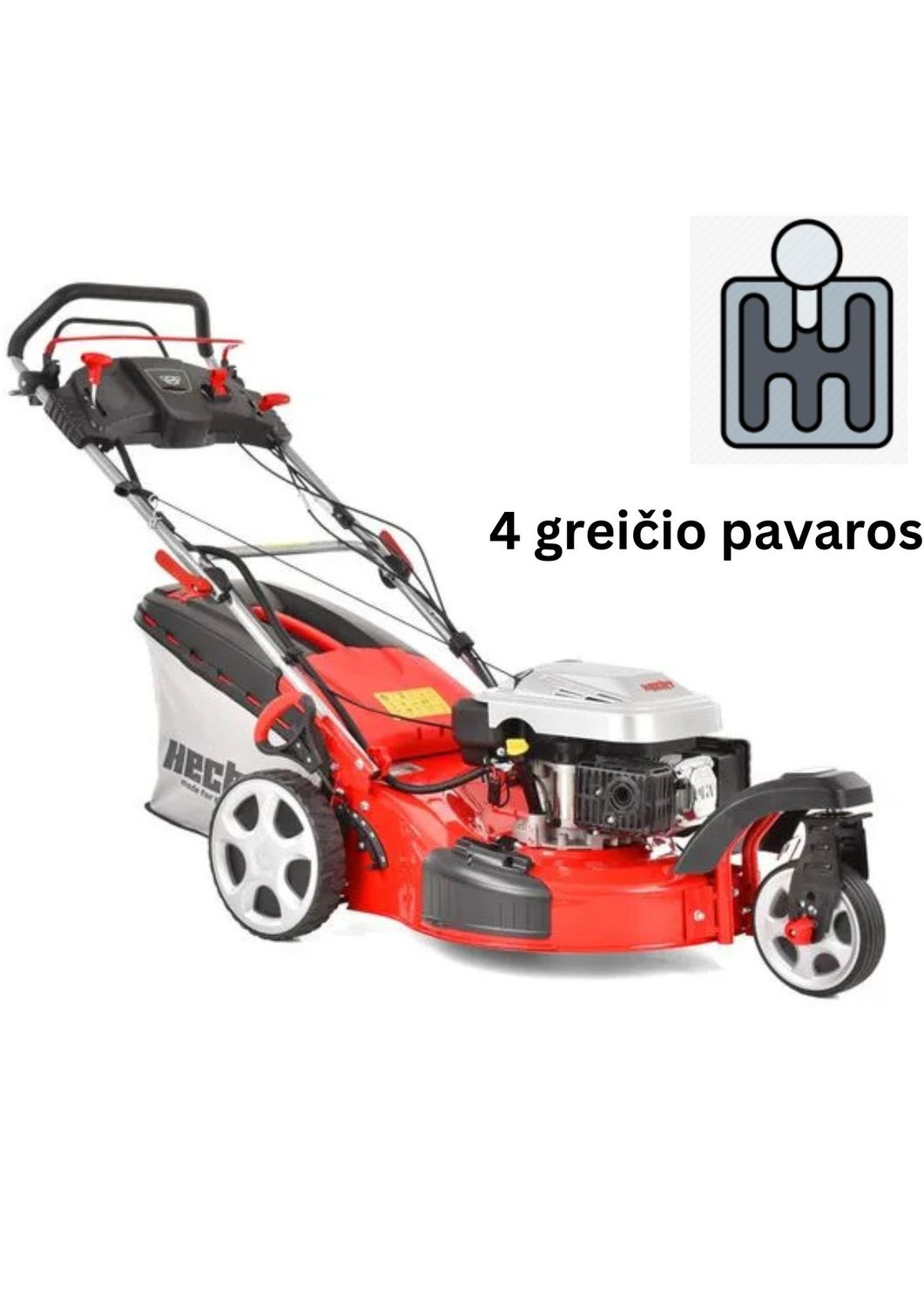 Benzininė savaeigė vejapjovė HECHT 5563SXE elektrinis starteris