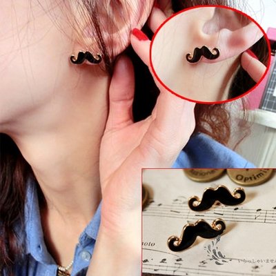 Aretes Moustache