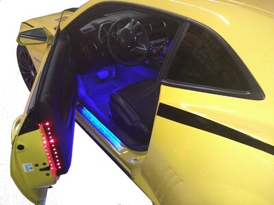 LED 2 DR Safety Light Strip - Red (2x 12&quot;)