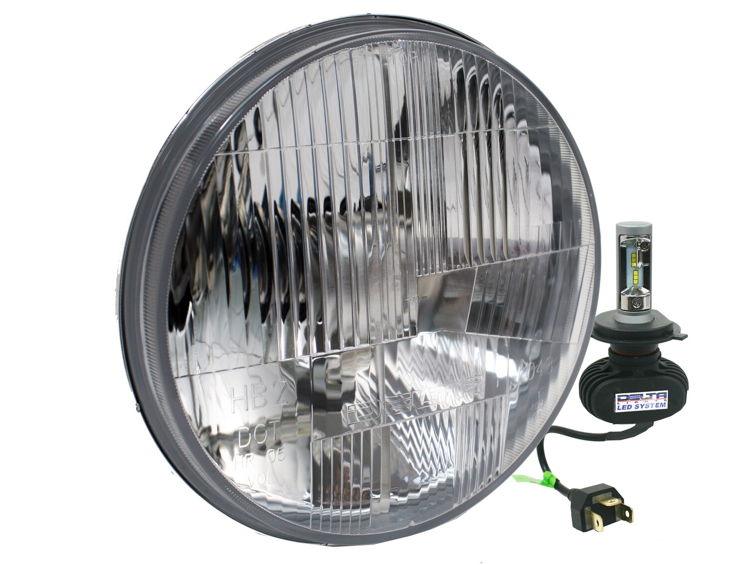 WATERPROOF IP67 ​7&quot; Hi/ Lo LED Headlight set for 9007 type vehicle. -Hummer (PAIR)