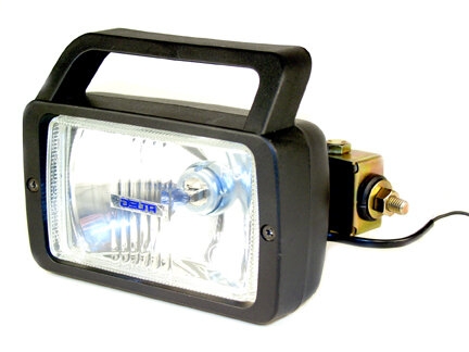 270H Series 36V Waterproof Side Mount Single Spotlight w/ Handle &amp; Switch - 45 Watt Halogen - Each