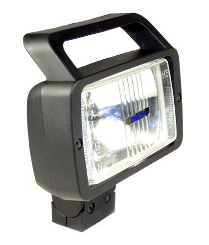 270H Series Waterproof Rotating Single Spotlight w/ Handle &amp; Switch - 55 Watt Xenon - Each