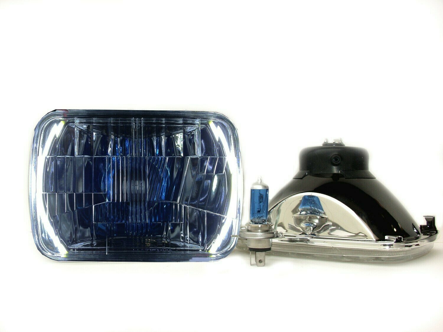 5&quot;x7&quot; (aka 7&quot;x6&quot;) Xenon Headlight Set with HALOs (PAIR)