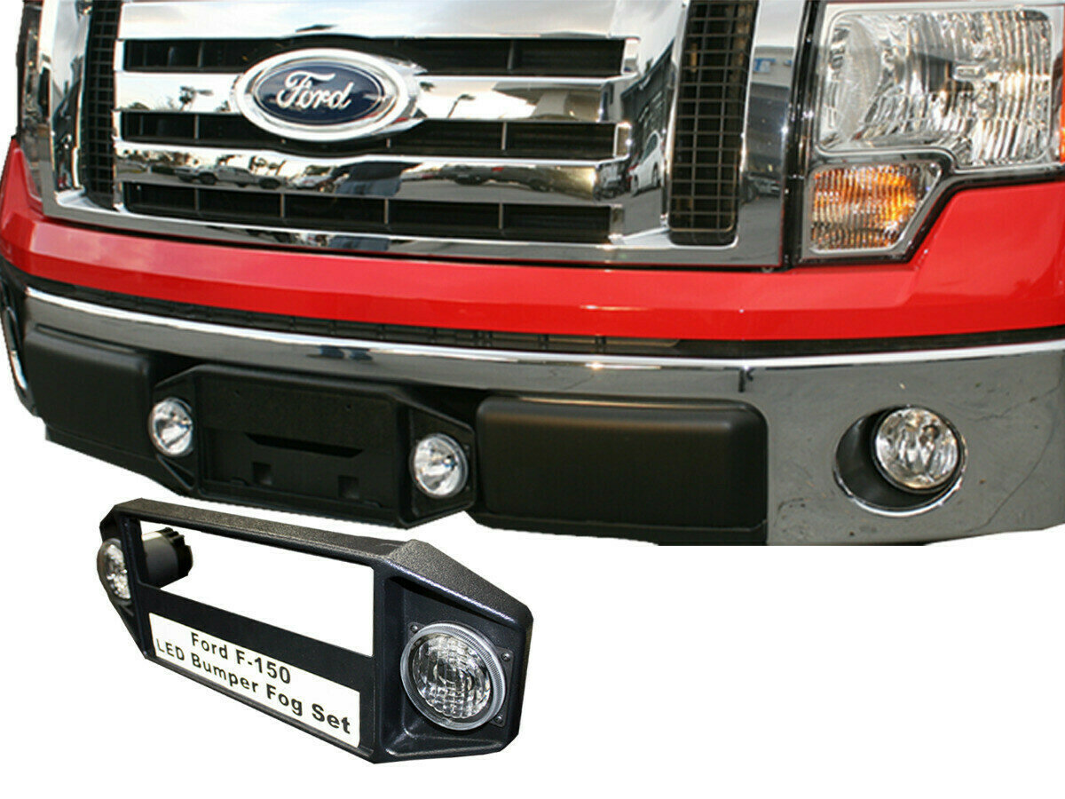 LED License Plate Frame Fog Light Kit for 09-14 F-150