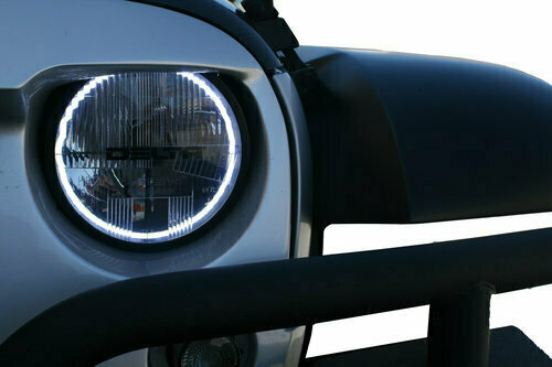 Quad-Bar™ LED Headlight Set with HALOs and LED Blinkers (PAIR)