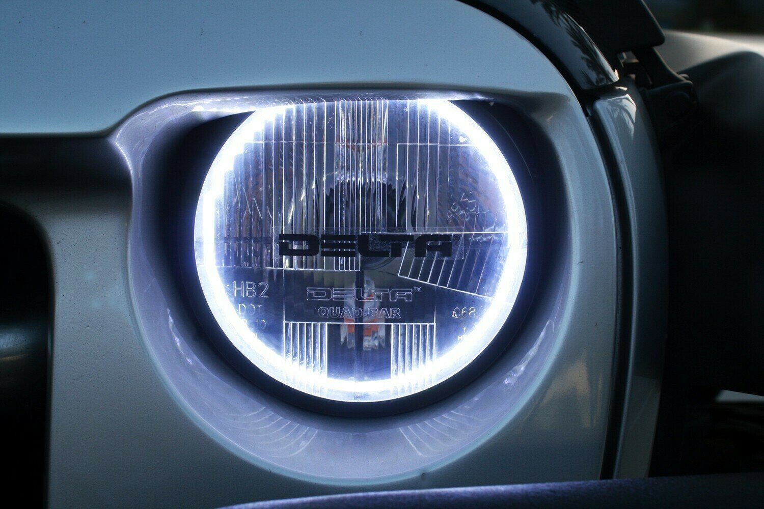 Quad-Bar™ LED Headlight Set with HALOs and LED Blinkers (PAIR)