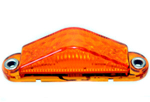 LED 3.5&quot; x 3/4&quot; Triang. Amber Lghts w/wire leads