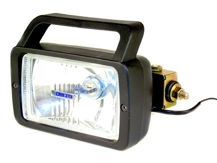 270H Series Waterproof Side Mount Single Spotlight w/ Handle &amp; Switch - 55 Watt Halogen - Each
