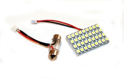 Dome Light Panel SMD 36 LED w/Festoon - 31mm