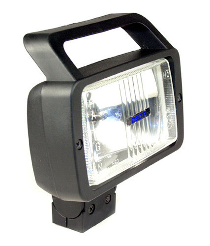 270H Series Waterproof Rotating Single Spotlight w/ Handle &amp; Switch - 55 Watt Halogen - Each