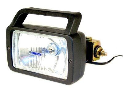 270H Series 36V Waterproof Side Mount Single Spotlight w/ Handle &amp; Switch - 45 Watt Halogen - Each