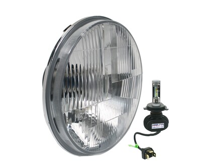 DOT 7&quot; LED Headlight Kit with Amber Halo (PAIR)