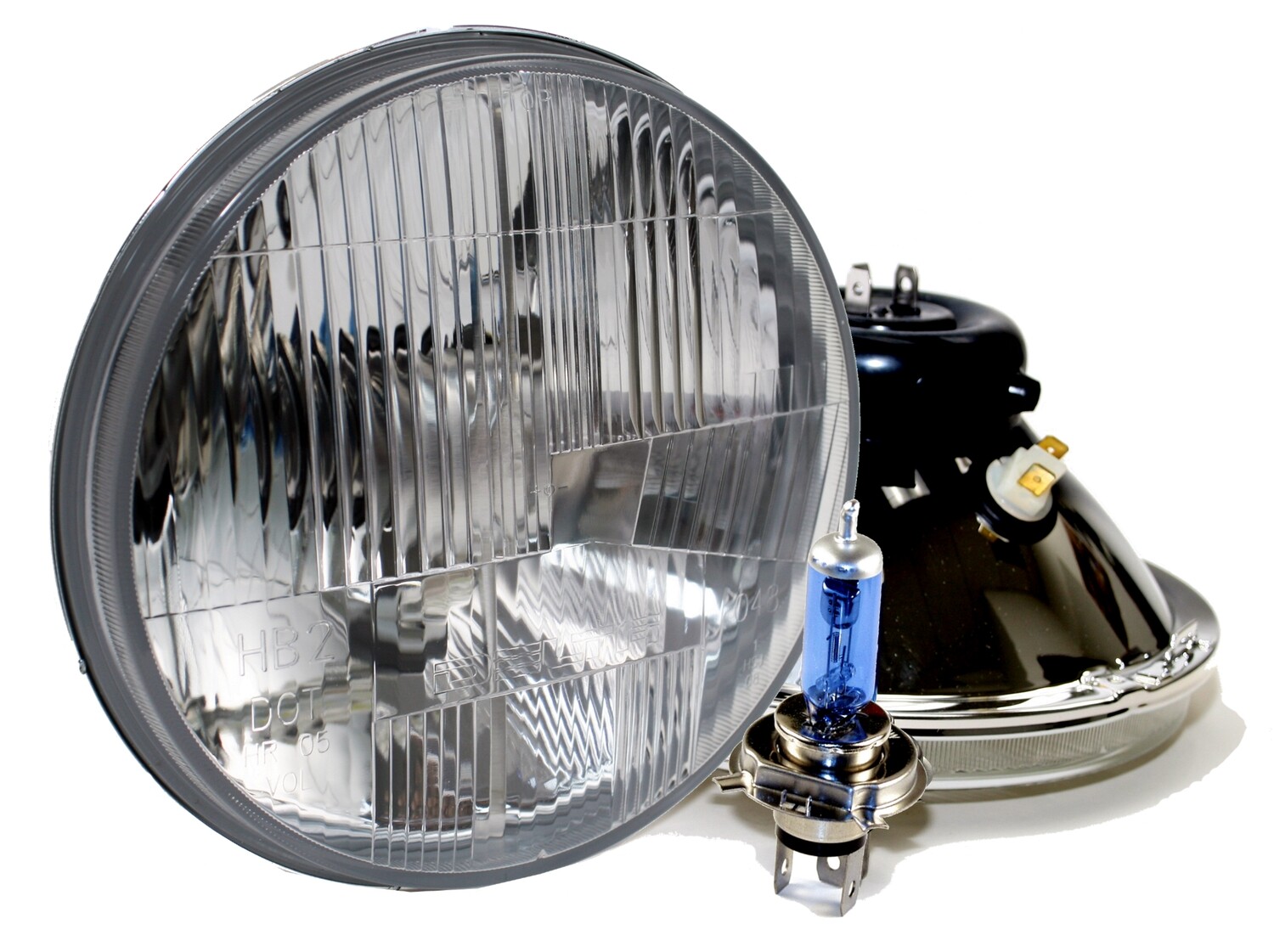 DOT 7&quot; Xenon Headlights with City Lights (PAIR)