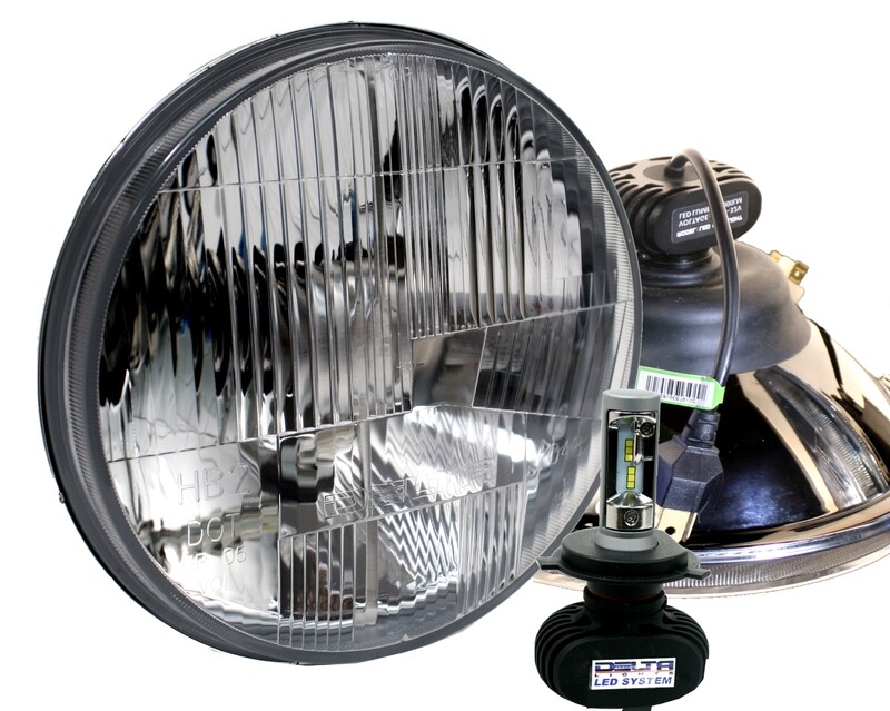 7&quot; Flat Lens LED Headlight with Mini LEDs for Motorcycle (SINGLE)