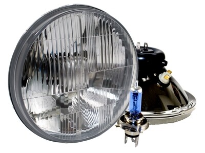 DOT 7&quot; Xenon Headlights with White LED City Lights for 9007 ,Hummer (PAIR)